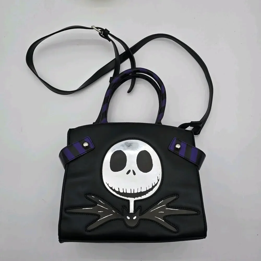 The Nightmare Before Christmas Black Crossbody Bag Skellington Burton Bioword